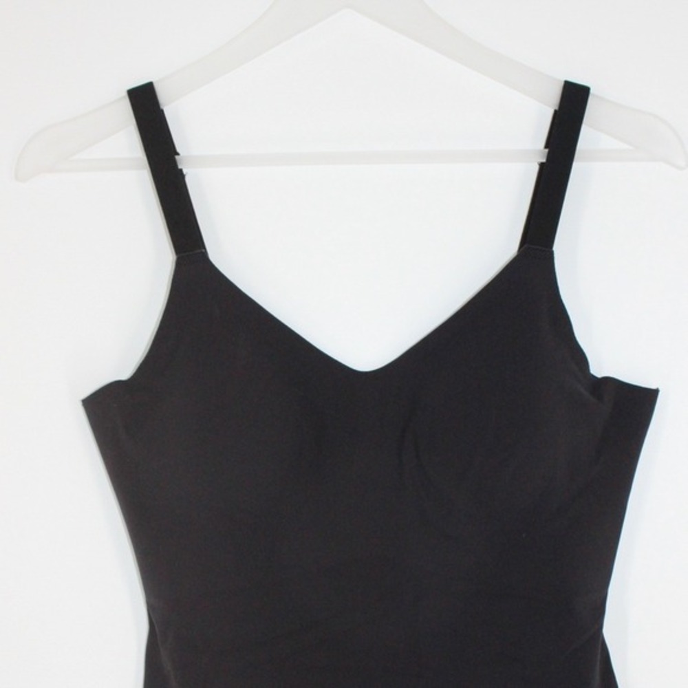 Commando Ballet Body Bodysuit Seamless V-Neck Adjustable Straps‎ M Black